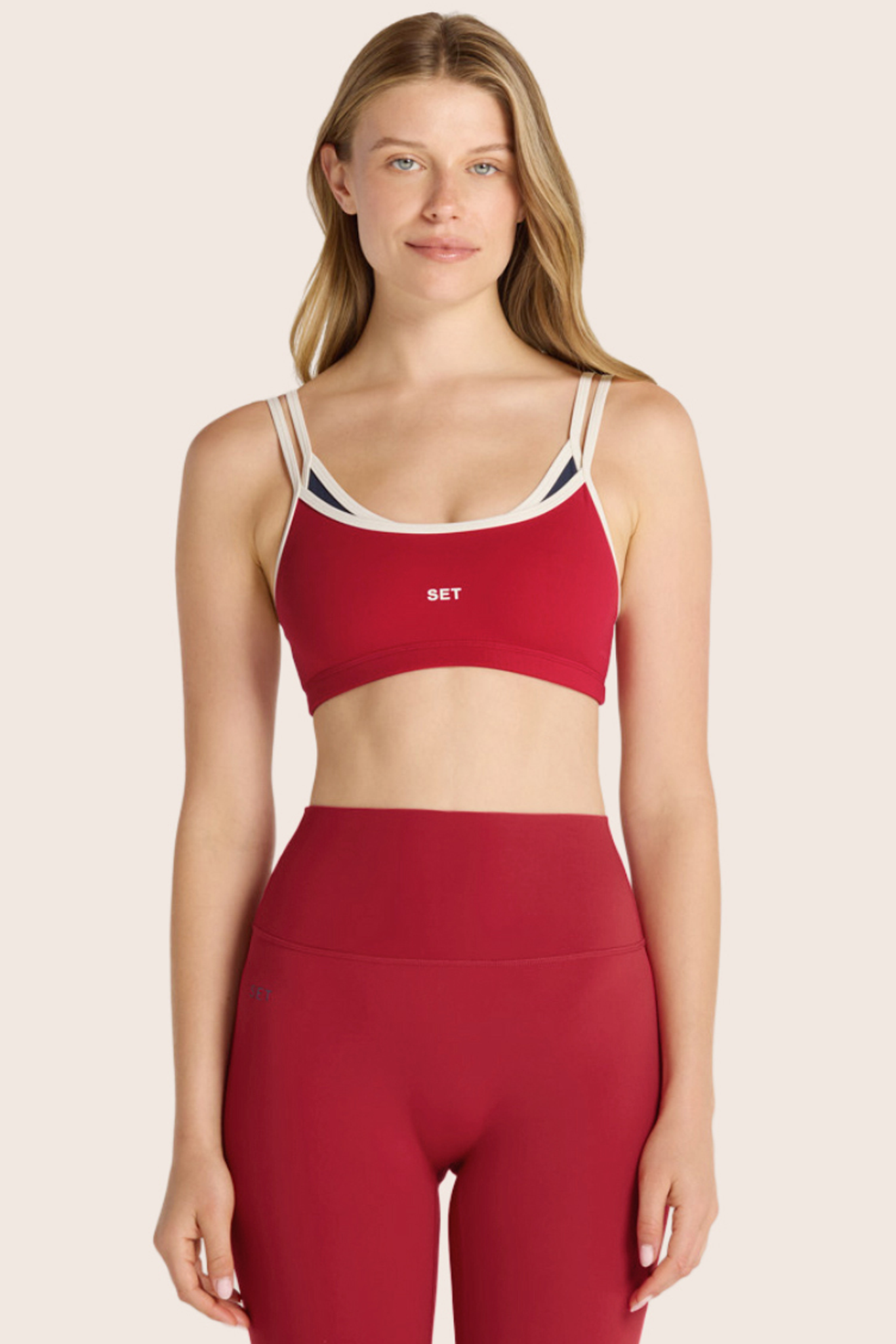 Breathe 1.0 Layered Move Bra - Ladybug