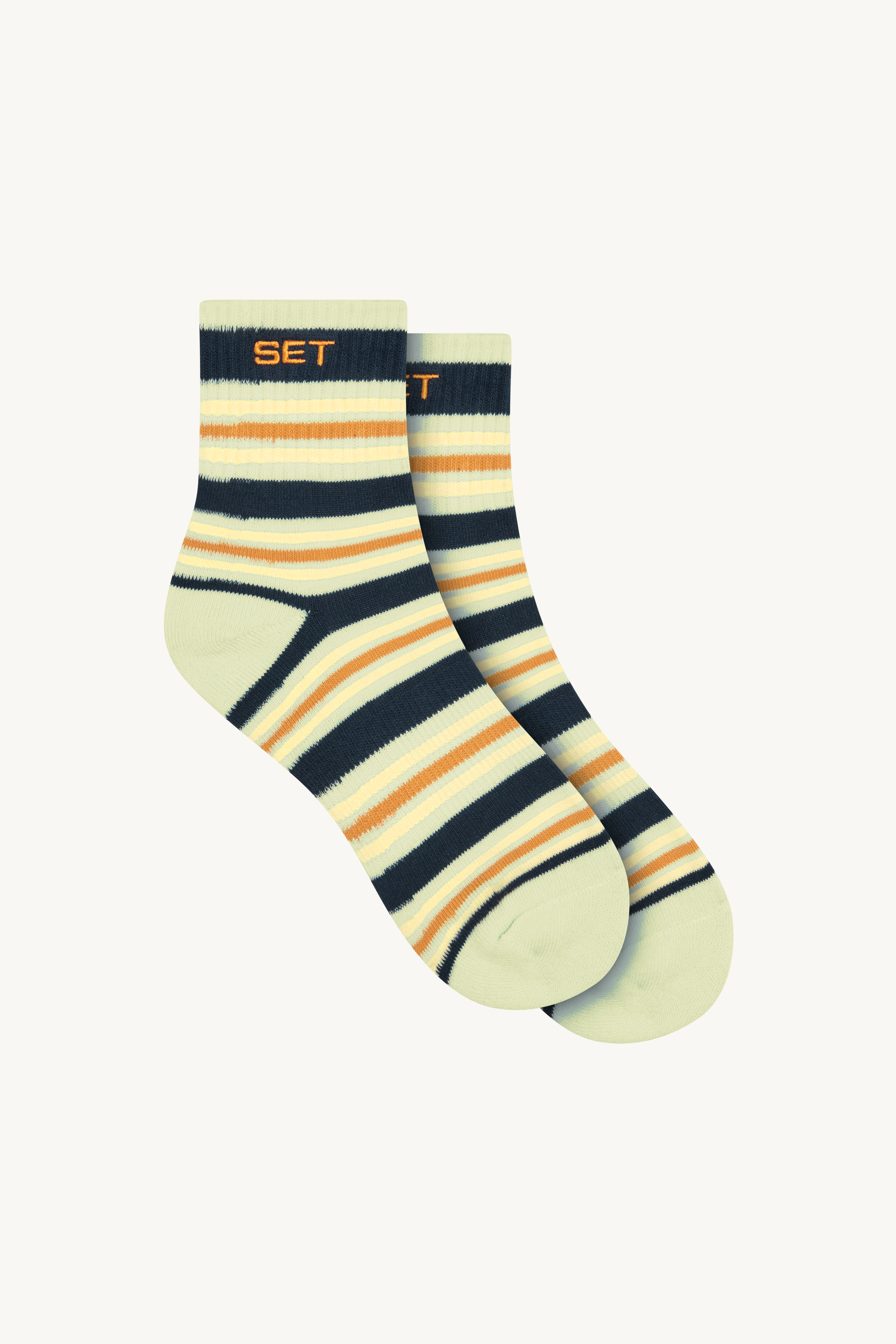 Set Stripe Shorty Socks - Zest