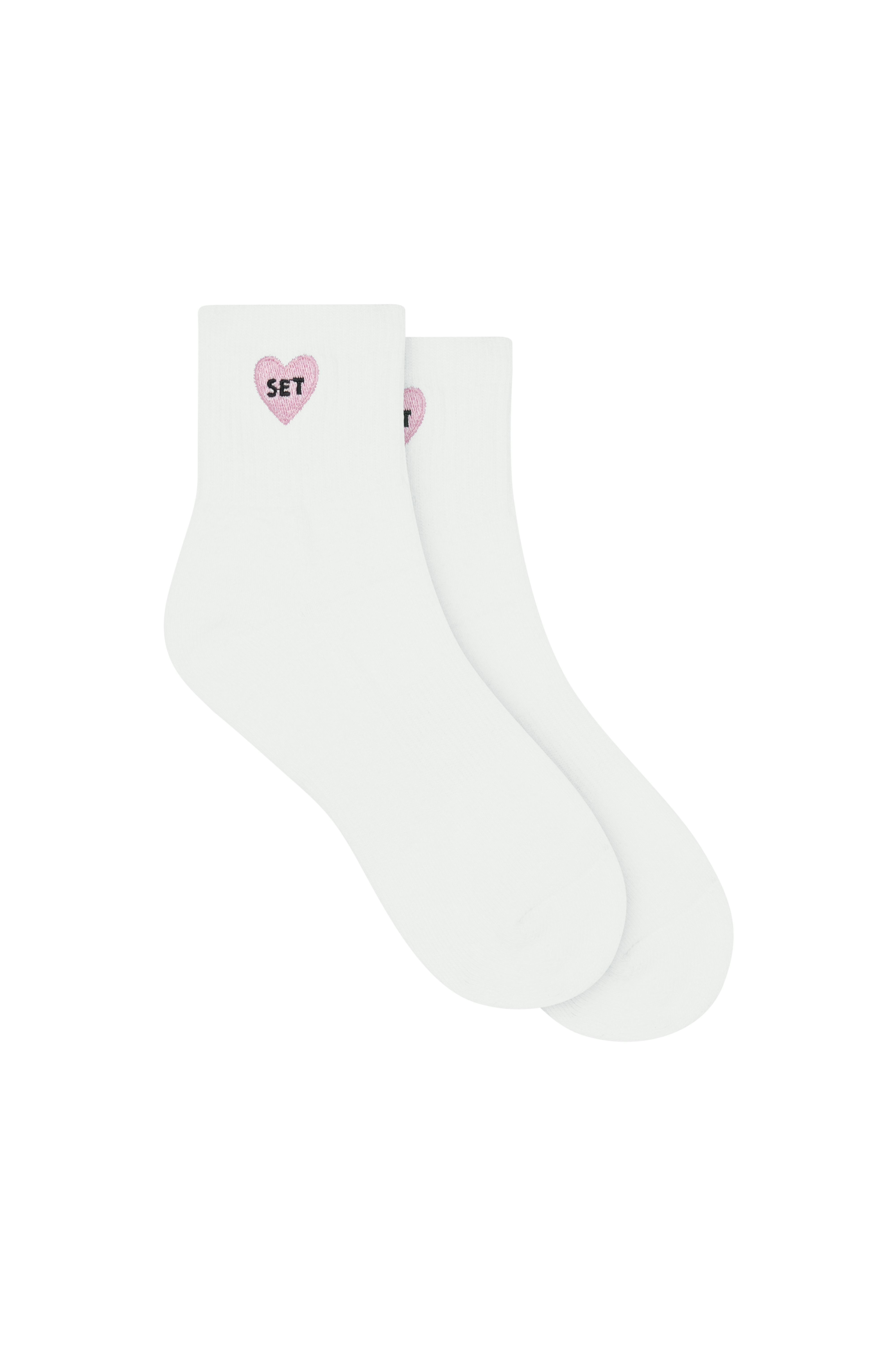 I Love Set Shorty Socks - Icing