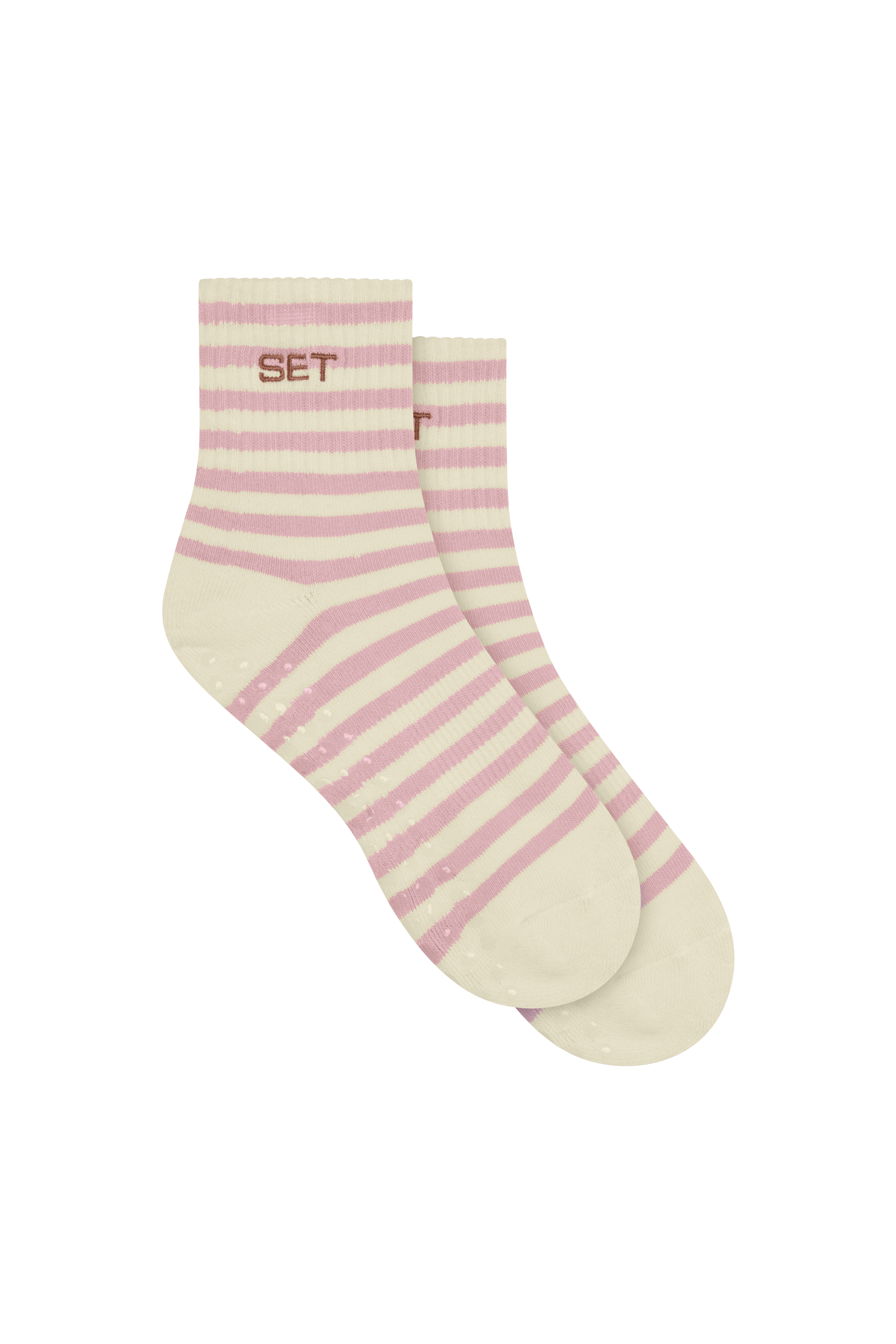 Set Stripe Shorty Grip Sock - Saint-Tropez