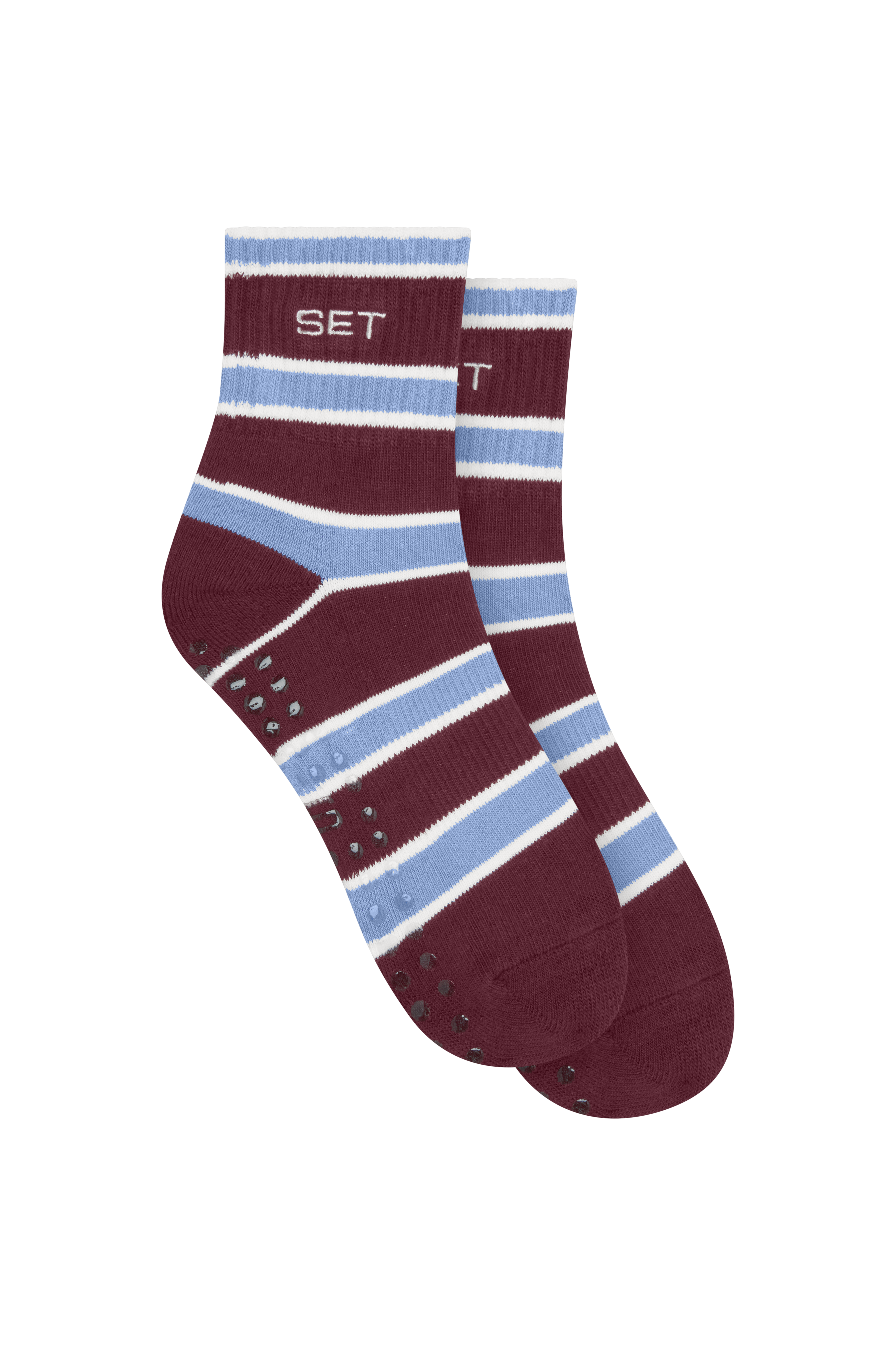 Set Stripe Shorty Grip Socks - Coaster