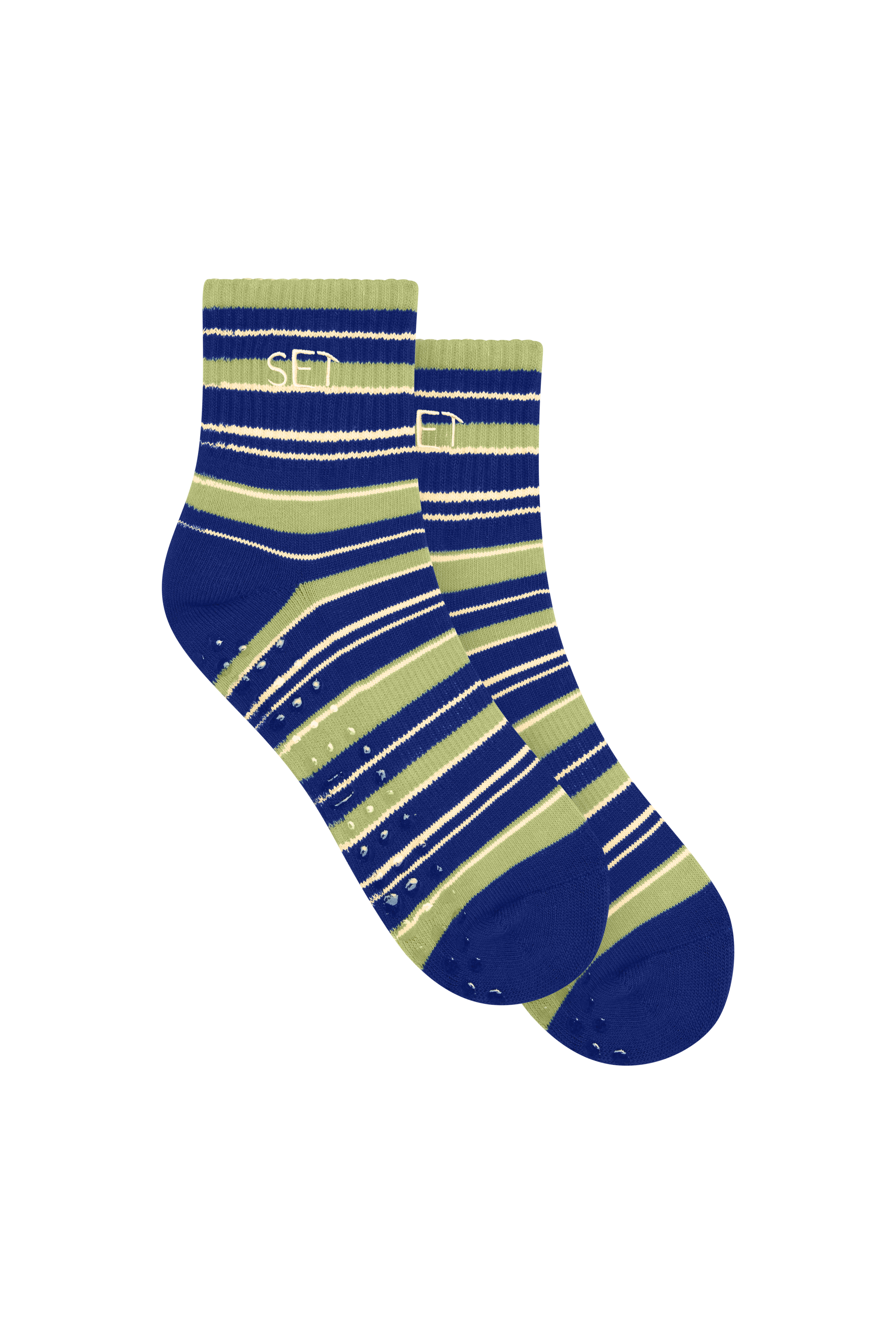 Set Stripe Shorty Grip Socks  - Toucan