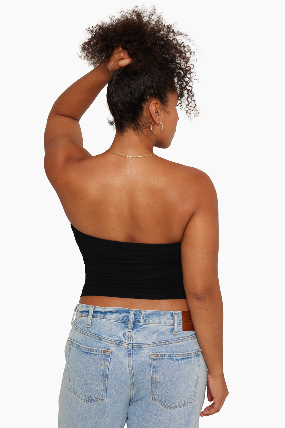 Ribbed Modal Ribbed Tube Top - Onyx - Image 2