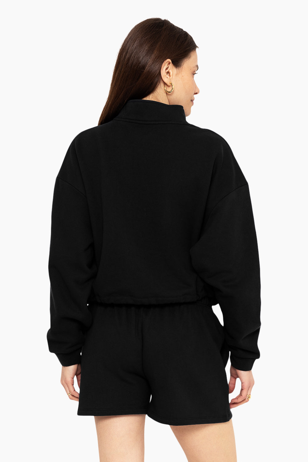 Heavyweight Sweats Half Zip - Onyx - Image 2