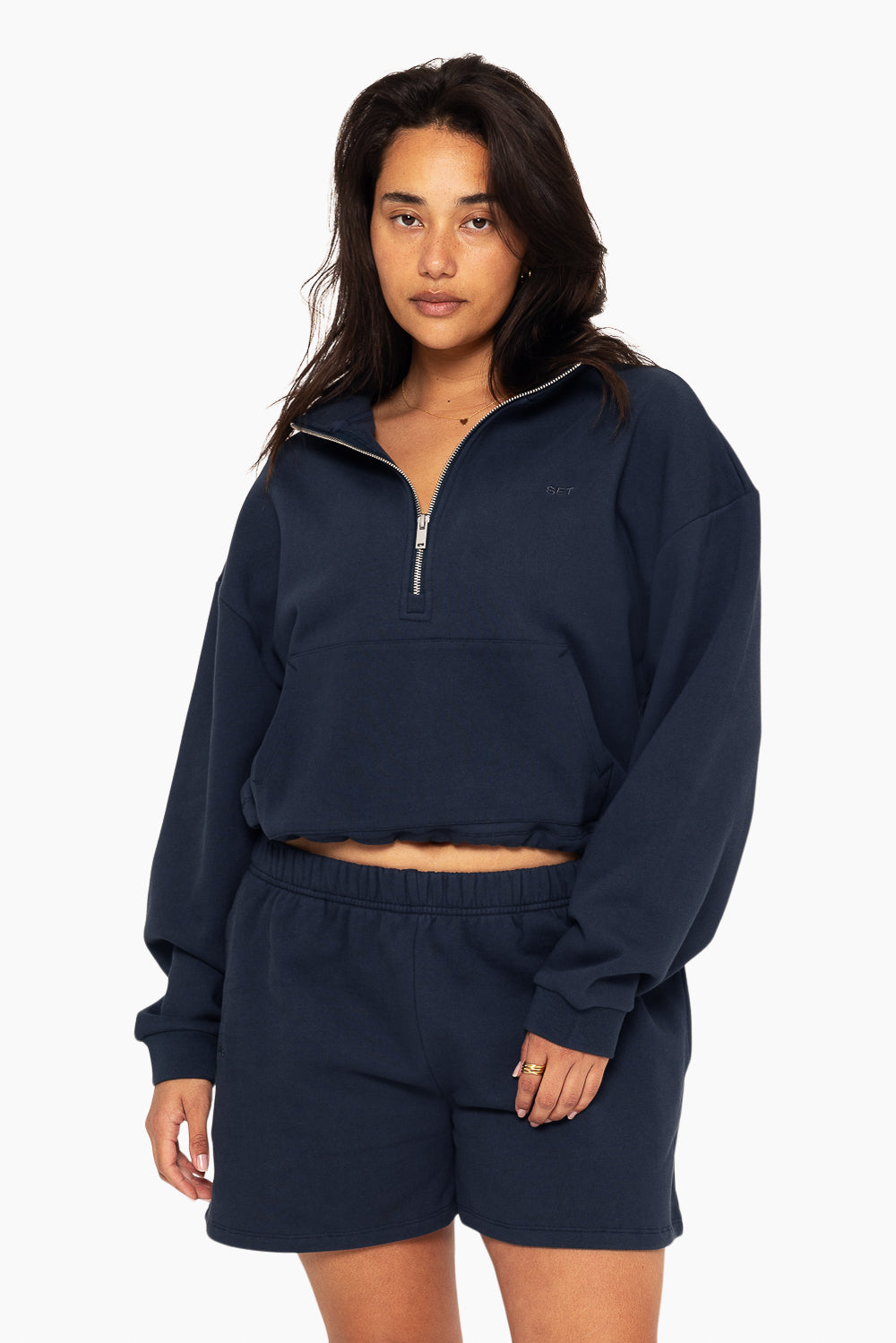 Heavyweight Sweats Half Zip - Oxford - Image 4