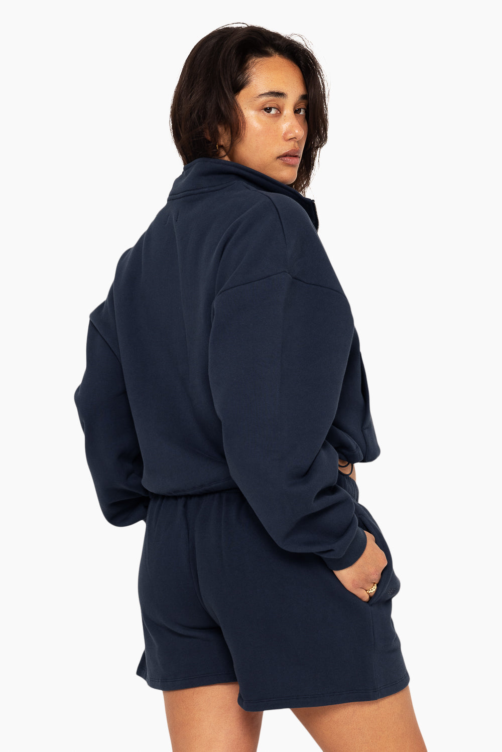 Heavyweight Sweats Half Zip - Oxford - Image 5