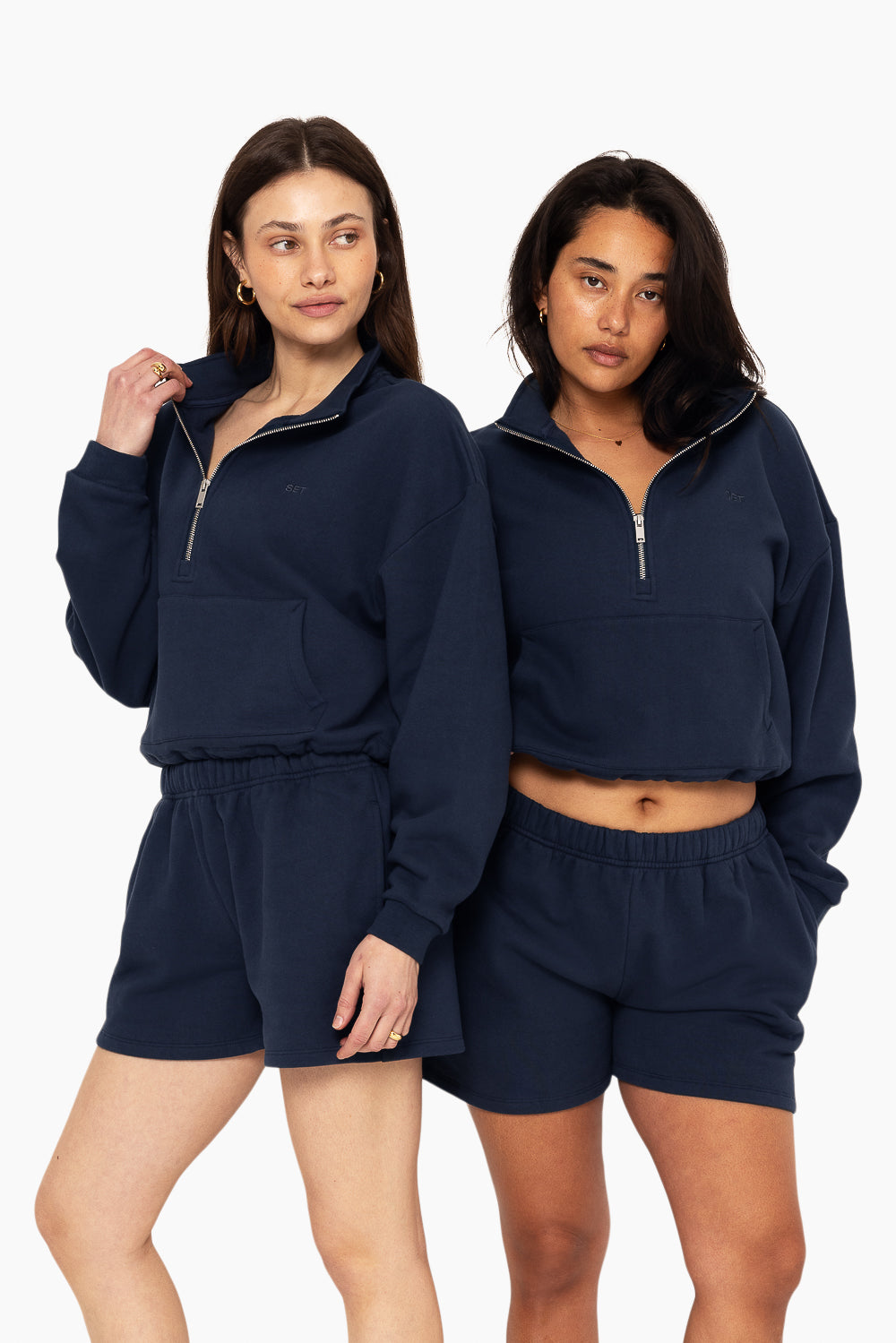 Heavyweight Sweats Half Zip - Oxford - Image 6