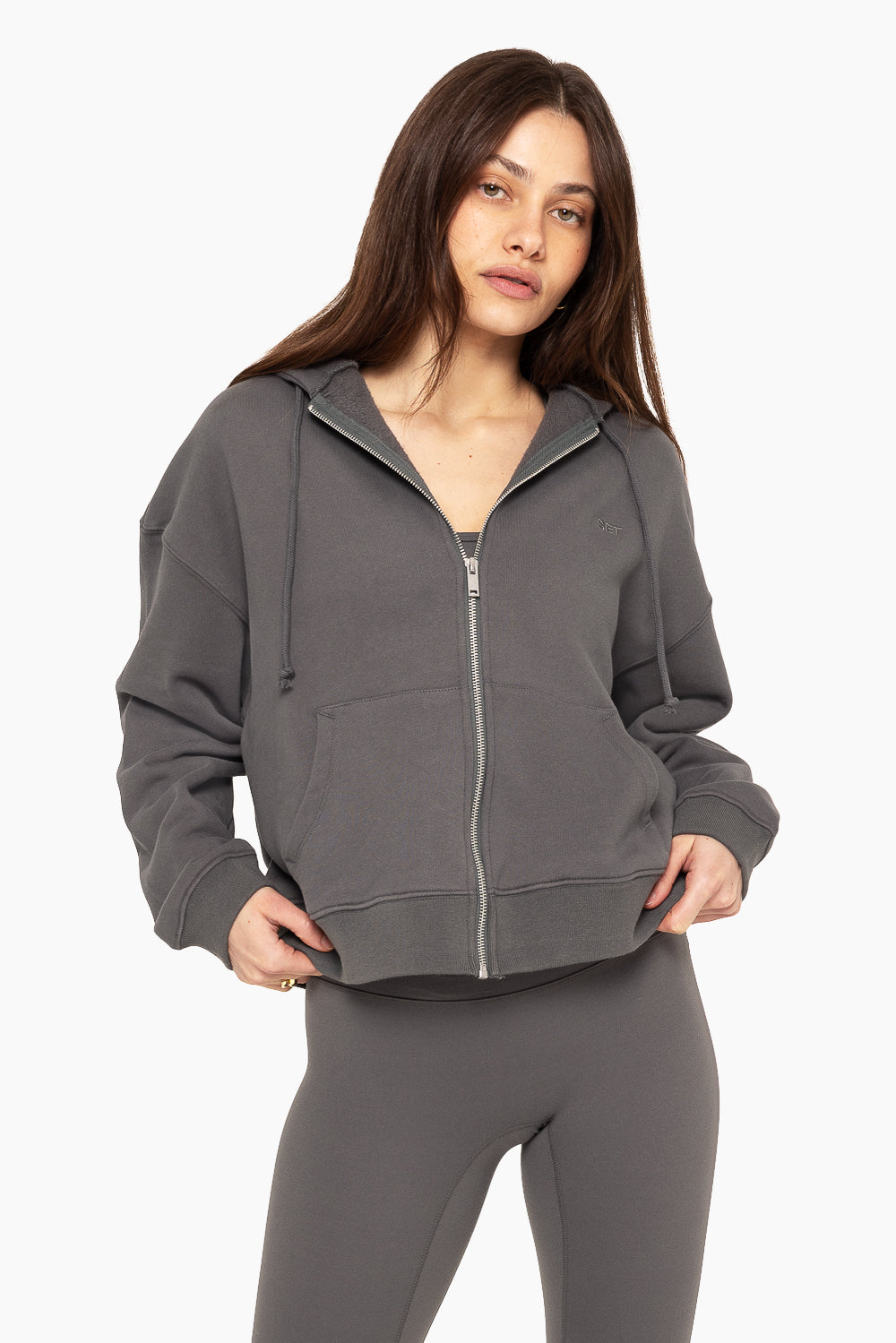 Heavyweight Sweats Zip Hoodie - Graphite