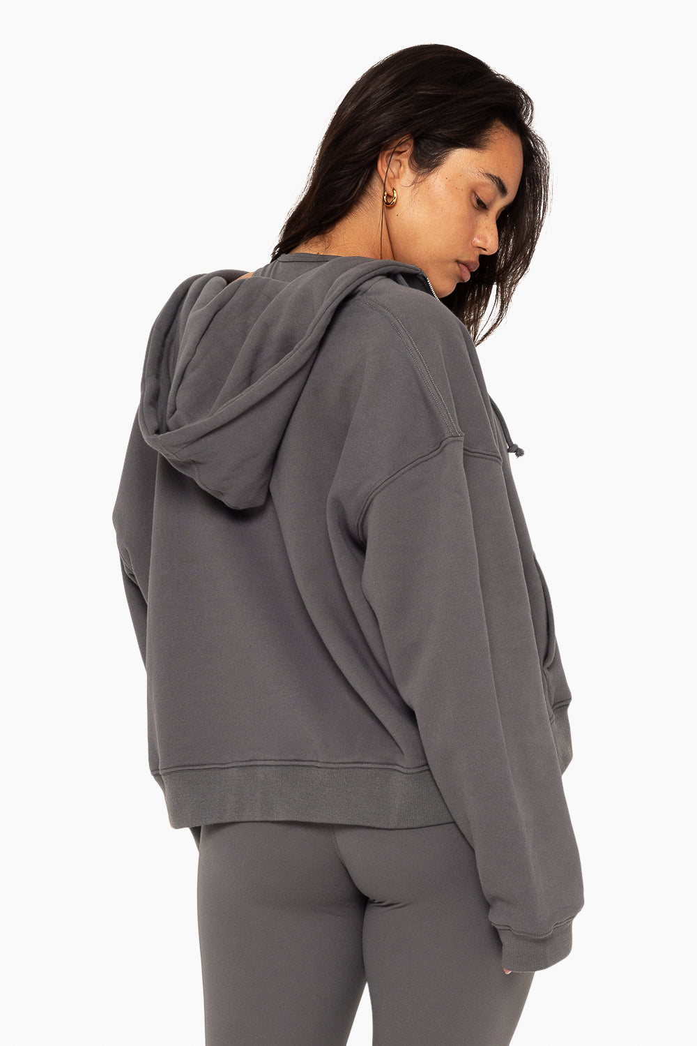 Heavyweight Sweats Zip Hoodie - Graphite - Image 5