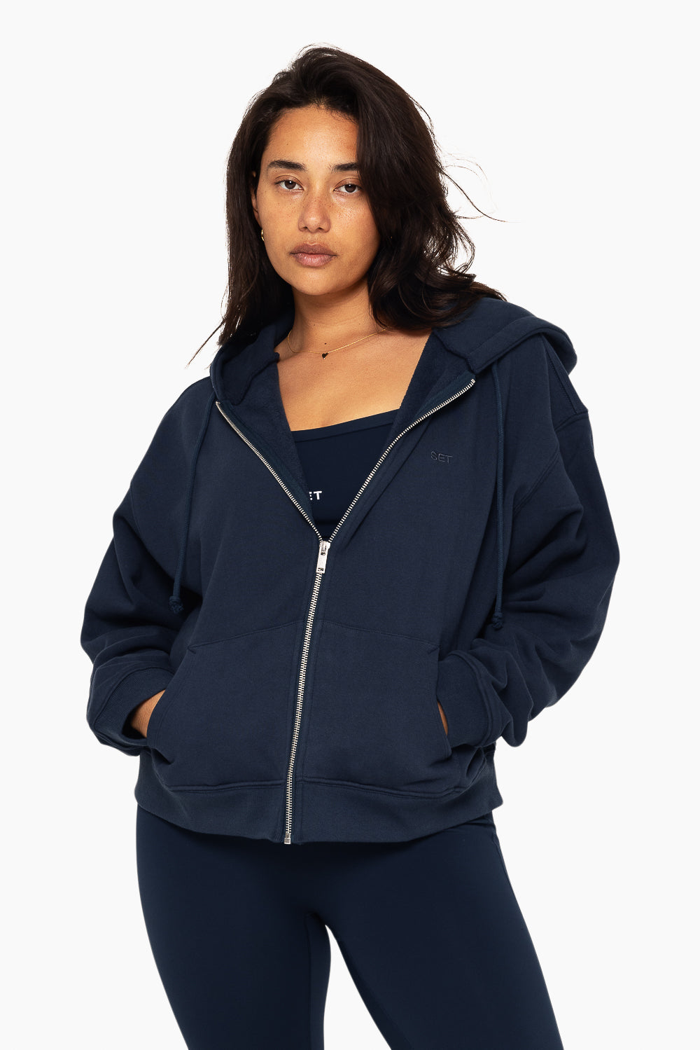 Heavyweight Sweats Zip Hoodie - Oxford